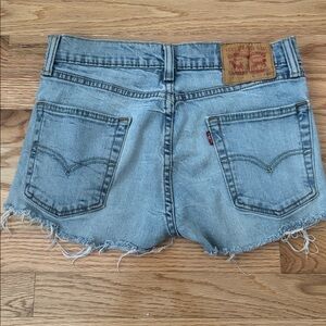 Levi's Classic Blue Denim Cutoff Shorts